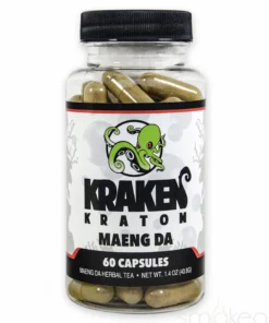 Kraken Kratom Maeng Da Kratom Capsules (60-Pack)